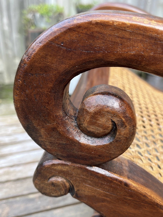 Image 1 of Chaise haute Campeche Veranda indonésienne