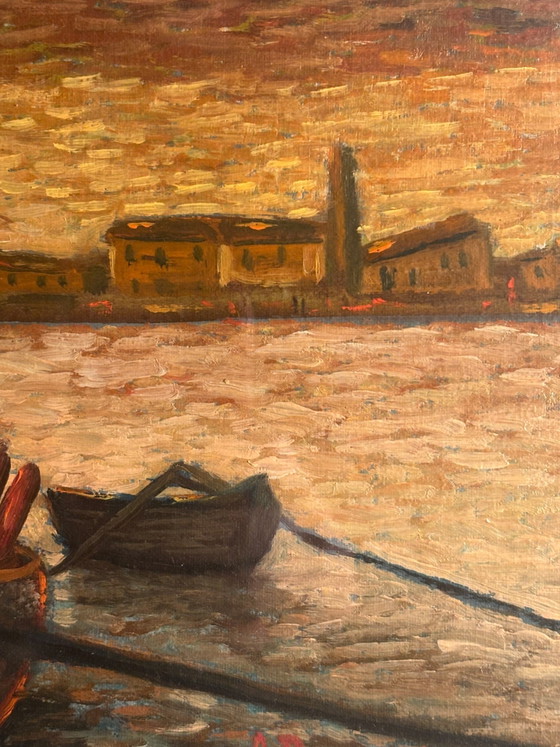 Oil Painting on Canvas Board of Castiglione della Pescaia by Ado Ragazzini – Paintings & Drawings (photo 6 of 7)