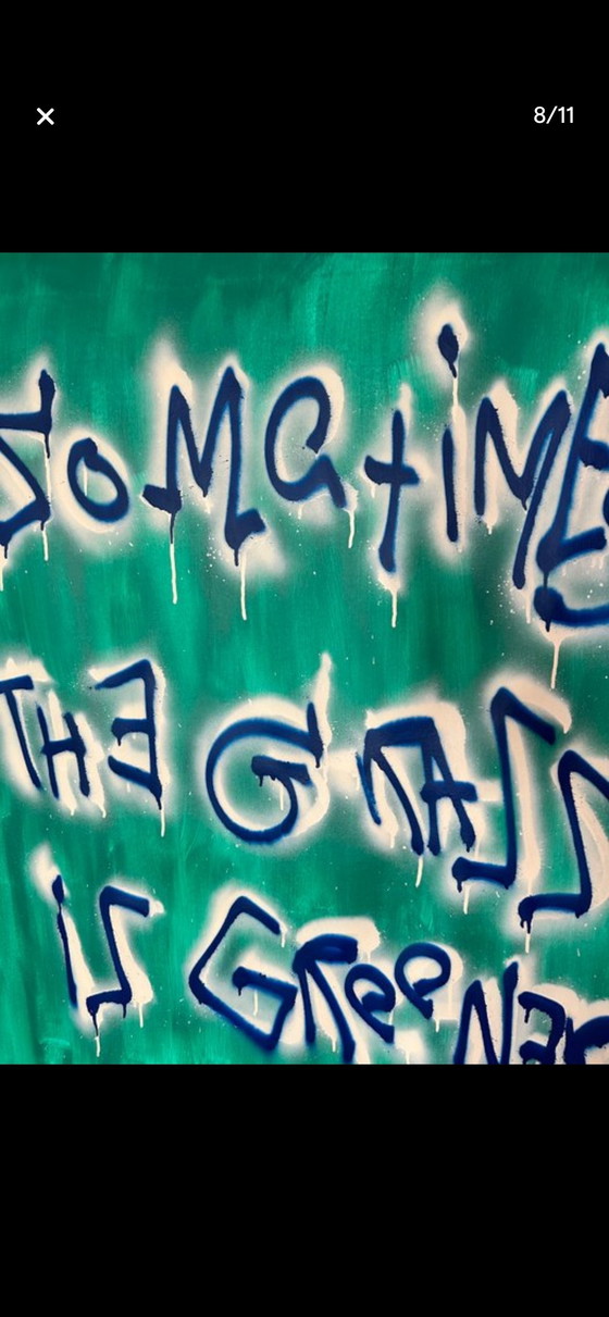 Image 1 of Timo Wedell – Fake Grass – XXL – Original Work (94 x 165 cm) (Including certificate of authenticity)