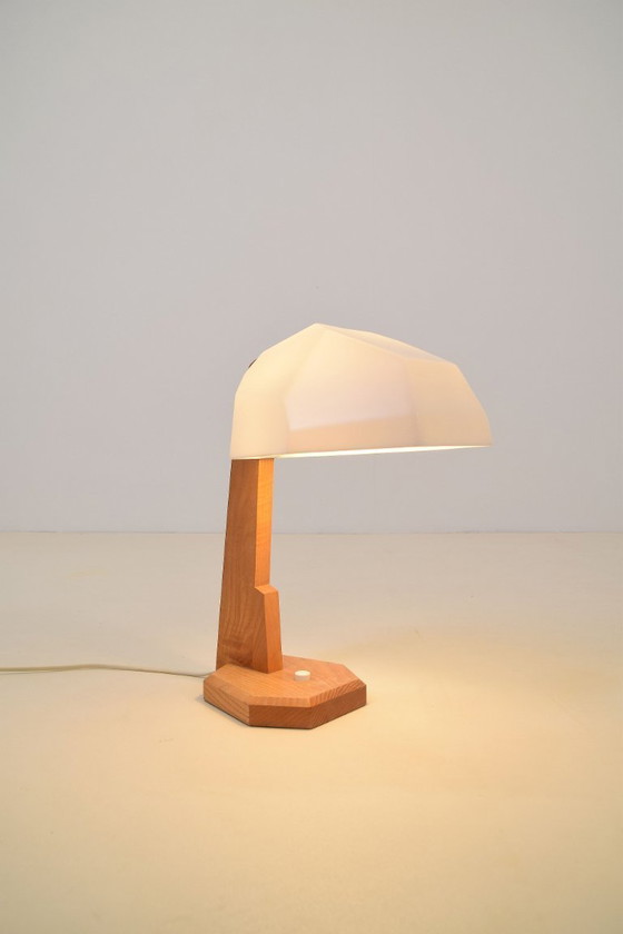 Rara lámpara de mesa antroposófica de Rudolf Dörfler, años 60 – Artolux, Lámparas de mesa, Wood, Plastic (photo 5 of 8)
