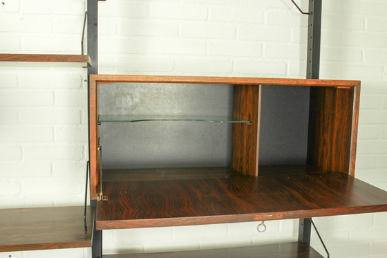 Image 1 of Xl Danish Modular Teak Wall Unit In Rosewood By Poul Cadovius, 1960S