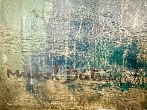 Antique painting, oil on canvas, signed Michel DUTRIEU (1910-1993) – kunst, Wood (photo 2 of 15)