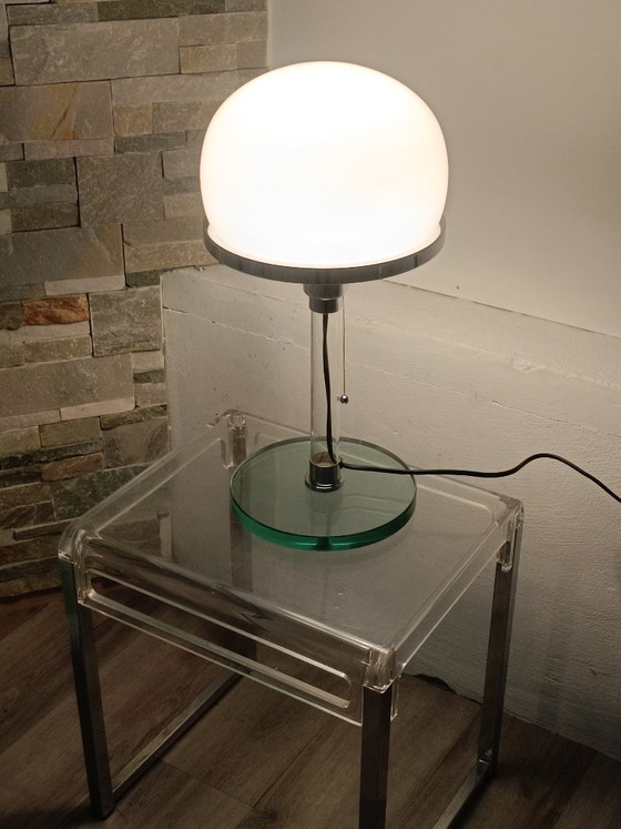 Lampada di design Bauhaus Valentino di Metalarte 1976 – Lampade da tavolo, Plexiglass, Glass (photo 12 of 12)