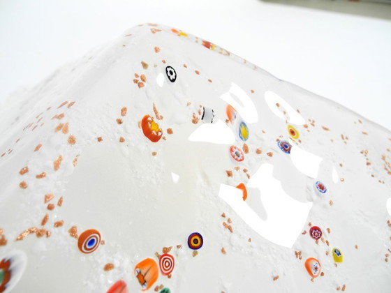 Image 1 of Post Modern Murano glass triangle ceiling lamp by Sylcom, Italy, 1985