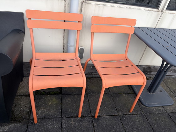 Image 1 of 2x tavolo Fermob Luxembourg 80x80 grigio