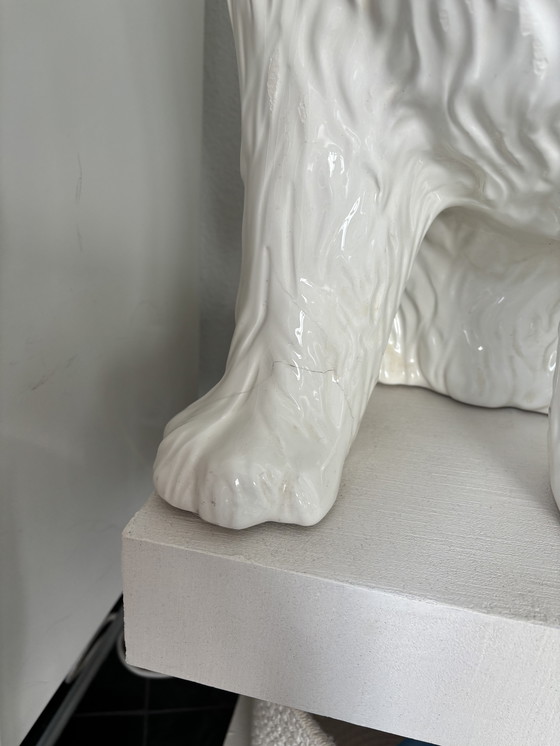 Image 1 of XXL Vintage Keramische Hond – Old English Sheepdog / Bobtail – ca. 70 cm.