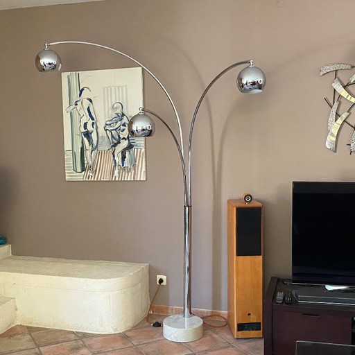 Lily of the valley floor lamp. Goffredo REGGIANI. 1970.