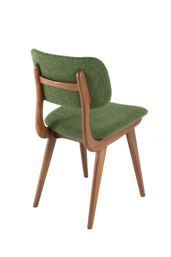 Image 1 of Set di 4 sedie da pranzo imbottite vintage