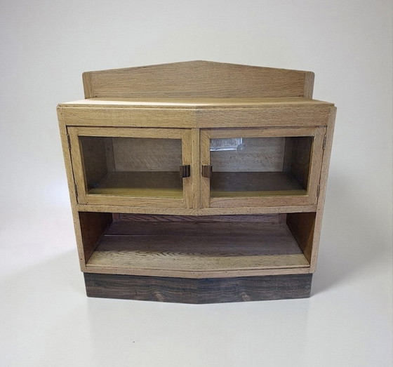 Image 1 of antiek Art Deco theekastje / dressoir Amsterdamse School kastje