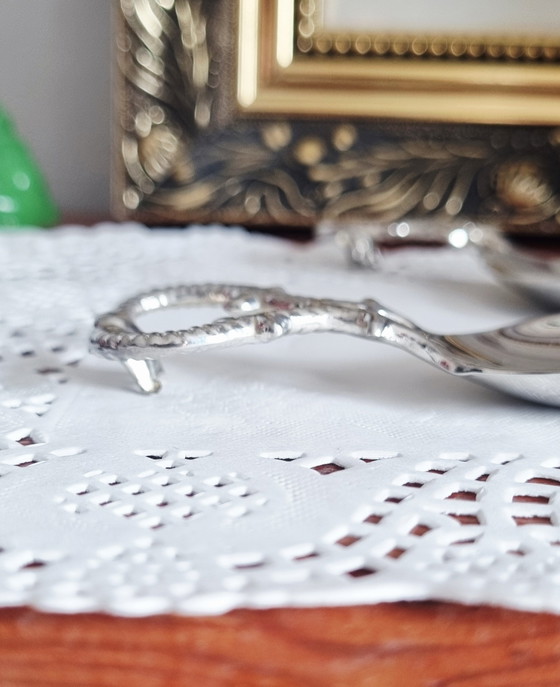Ensemble de 6 cuillères à huîtres/amuse-bouche vintage – Couverts, Metal (photo 13 of 15)
