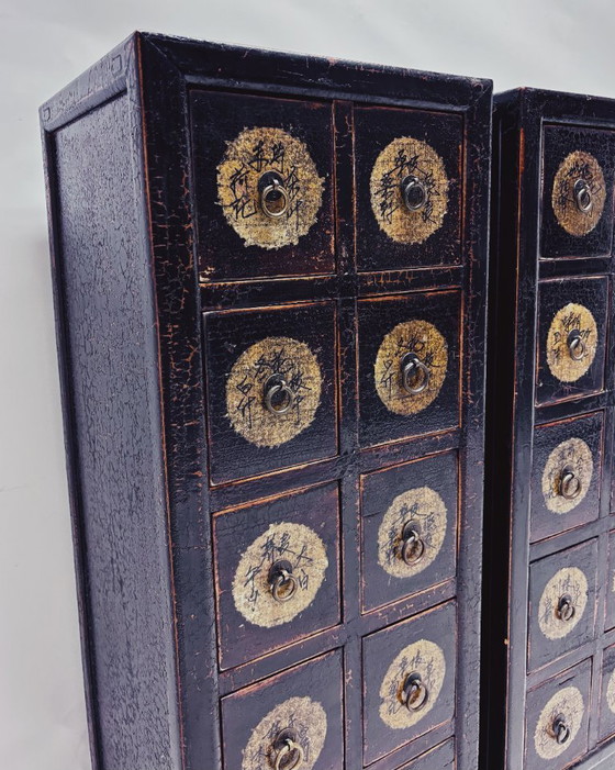 Armoire d'apothicaire chinoise ancienne – Commodes, Wood (photo 4 of 8)