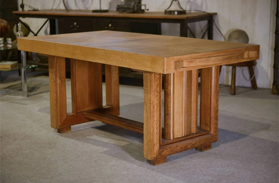 Art Deco oak table by Léon and Maurice Jallot 1940s – Dining tables, Wood (photo 15 of 15)