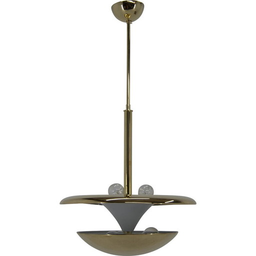 Vintage Bauhaus messing kroonluchter van Franta Anyz voor Ias, jaren 1920