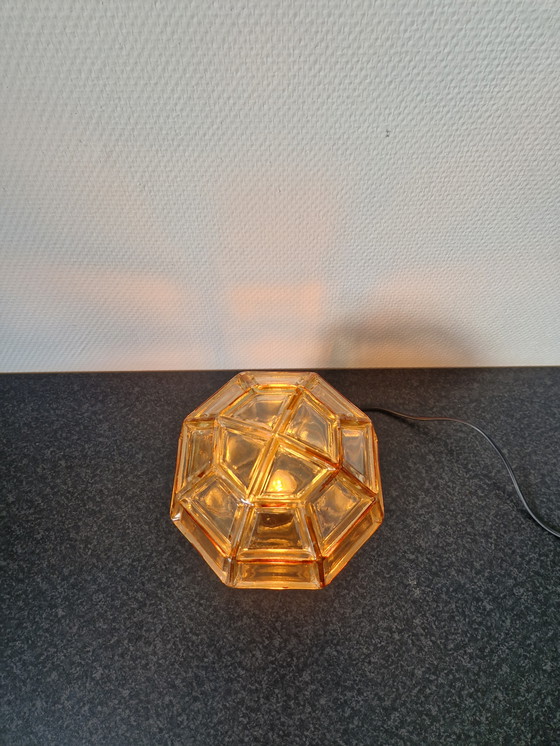 Image 1 of Vintage grote Glashutte Limburg Helena Tynell lamp