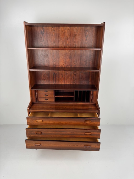 Librería-secreter con escritorio incorporado, Johannes Sorth, Dinamarca, 1966 – boekenkasten, Wood (photo 2 of 15)