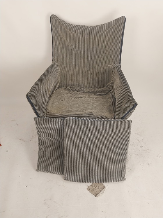 1 X Montis Charly Armchair in Grey Mélange Fabric 1980s – Metal, Textile, Vintage (photo 7 of 10)