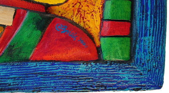 Image 1 of  Clemens Briels - Zeldzaam wandbord: "Yellow Beard of Vegas" - Gesigneerd & Certificaat! ndbord: "Ye