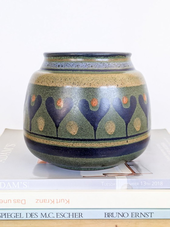 KMK Mora Ceramic Vase, Midcentury West Germany Pottery (photo 4 of 12)