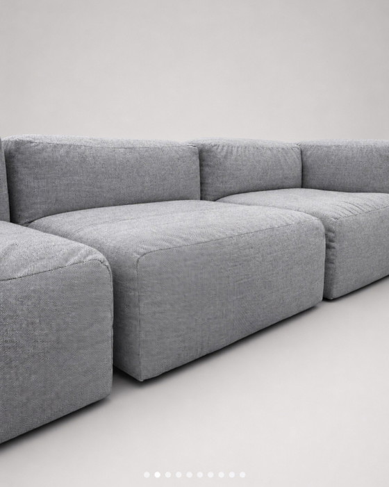 Image 1 of Viccarbe Savina 3-delige modulaire bank van Victor Carrasco in Kvadrat Steelcut Trio Mist Grey.