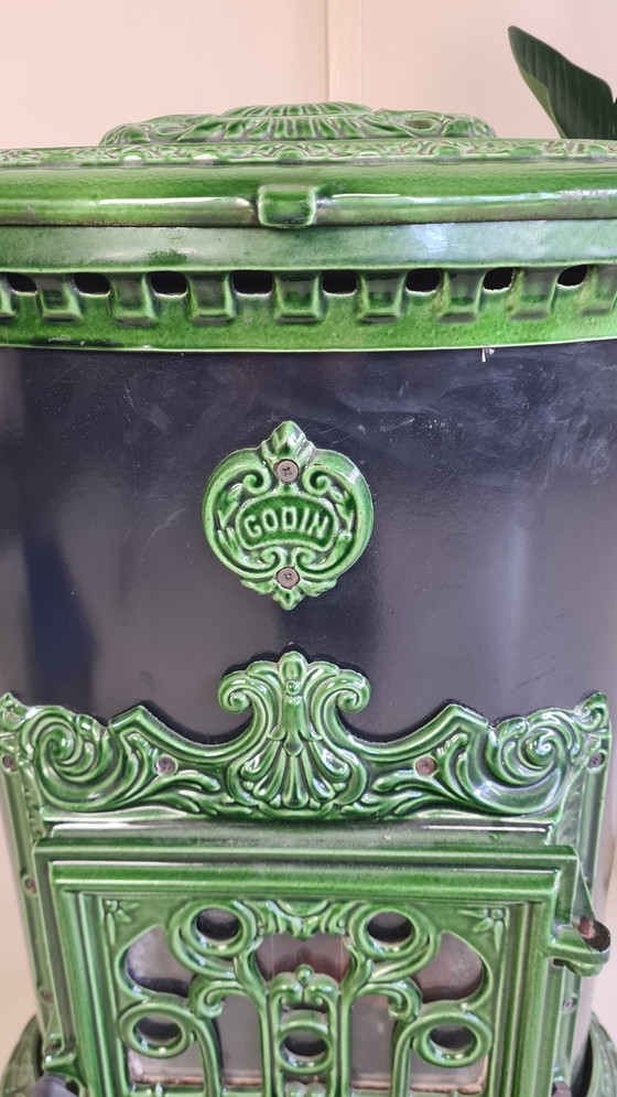 Image 1 of 1 x smeedijzeren godin gaskachel