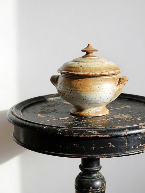 Image 1 of Glazed stoneware pot, Prudhomme La Borne vintage 1970s-80s