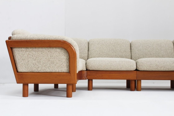 Image 1 of Vintage Deense Mid century sofa massief teak Olsen Laursen jaren 60