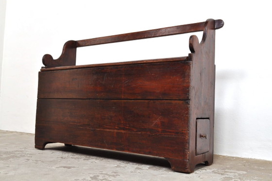 Image 1 of Antique Flip-Pop Bench, 1830s