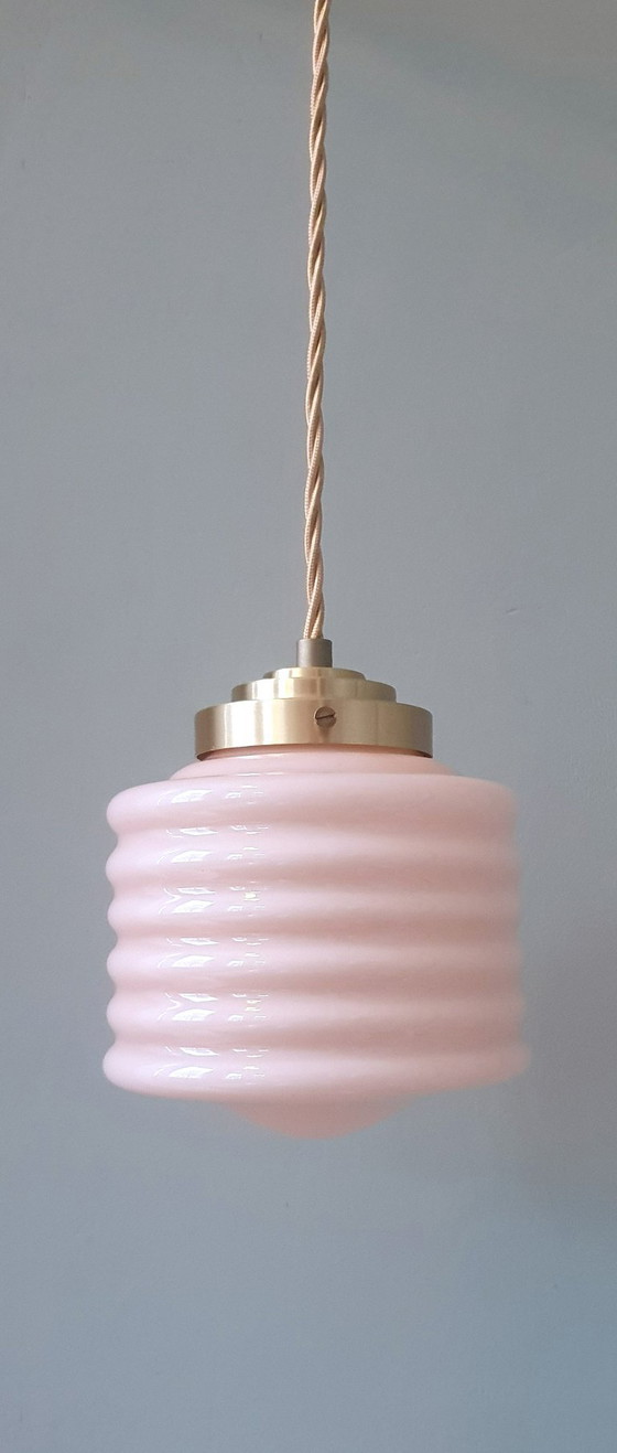 Lampada a Sospensione Vintage Francese 'Lampion' Colore Rosa Pastello – Lampade a sospensione, Metal (photo 16 of 22)