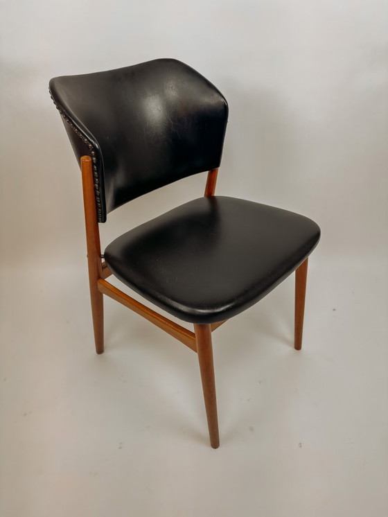 Image 1 of 2x Vintage eetkamerstoelen van Franz Spahn voor Spahn Stadtlohn, jaren 50
