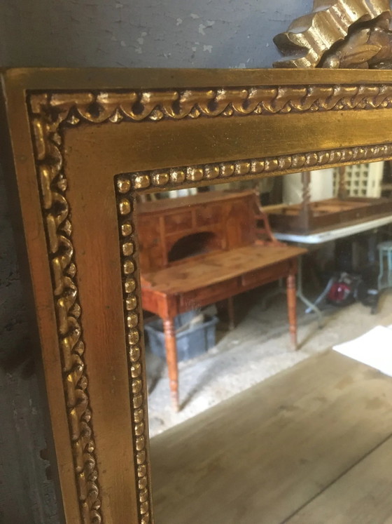 Specchio dorato stile Napoleone III 70x46cm – Legno, Vintage (photo 3 of 8)