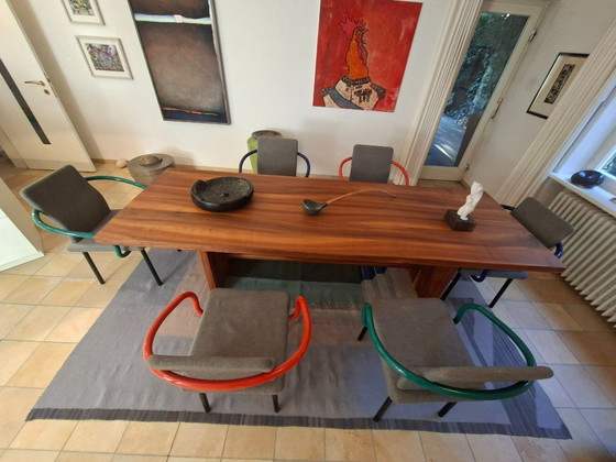 Image 1 of Chaise Mandarin d'Ettore Sottsass pour Knoll, rouge