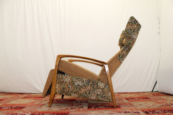 Mid-Century deutscher Relaxsessel, verstellbare Loungesitzgelegenheit, 1970er, Deutschland (photo 5 of 8)