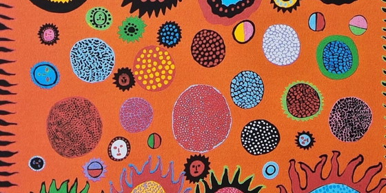 Image 1 of D'après Yayoi Kusama, Amour, Lithographie, années 1990