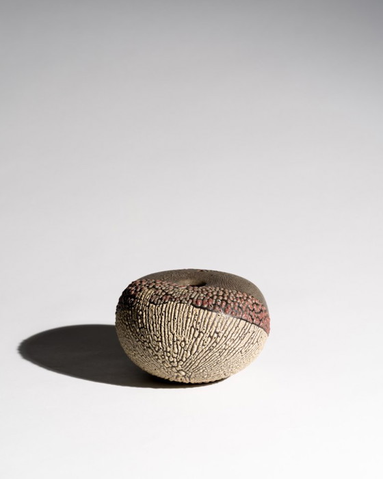 Image 1 of Andrea Denner for Mario Enke Workshop Sculptural Sphere Vase Potsdam Germany 70s