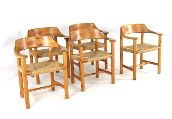 Image 1 of Ensemble de 5 chaises Savvaerk de Rainer Daumiller pour Hirtshalls, style danois vintage