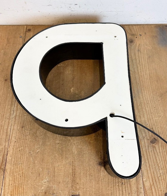 Image 1 of Vintage Illuminated  Letter P , 1970s