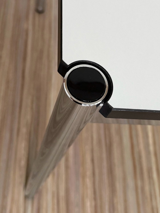 Mesa / Escritorios blanco USM Haller – Metal, Cromo (photo 4 of 7)