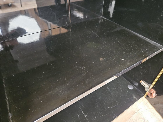 1970er Pierre Cardin Buffetschrank aus schwarz lackiertem Holz – Buffetschränke, Wood, Klassiek (photo 21 of 32)