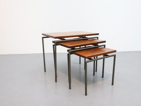 Image 1 of Vintage nesting tables mimi set rosewood