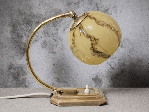 Rarissima lampada da tavolo/comodino Art Déco, realizzata a mano, anni '20.