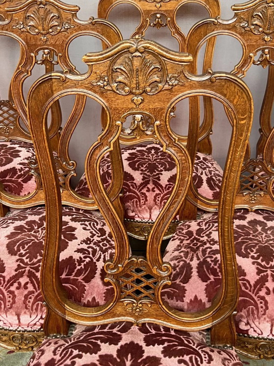 Set di 6 sedie in stile Regency. – Sedie da pranzo, Wood, Hollywood Regency (photo 6 of 13)