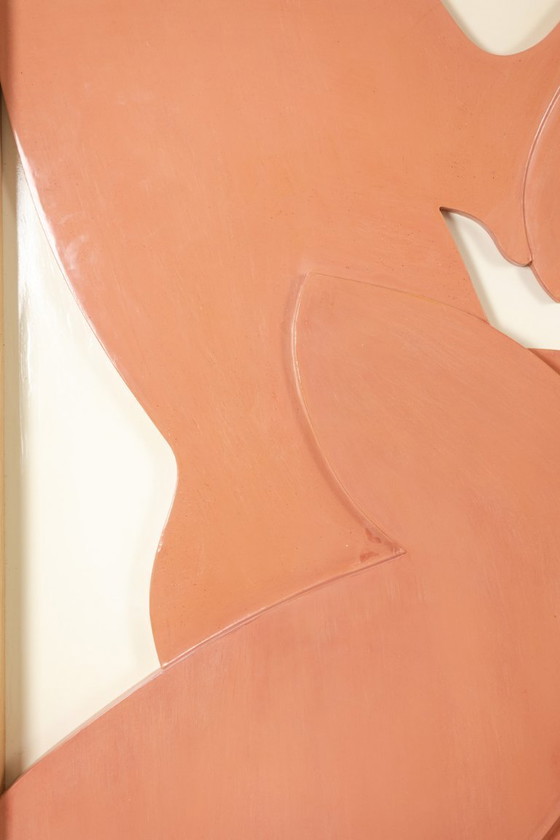 Image 1 of Flachrelief-Schild: „Oh! Raus aus dem Bild!“. Zeitgenössisch.