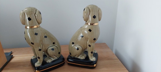 Image 1 of 2 cani Staffordshire in porcellana Beswick Inghilterra