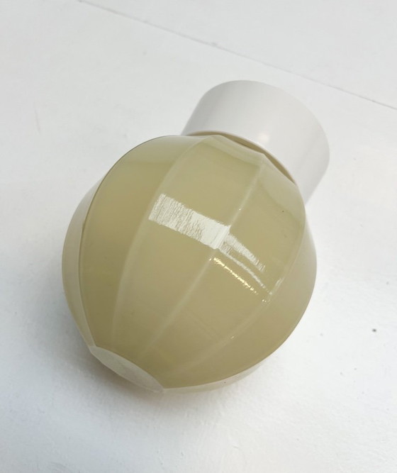 Image 1 of Lampada da soffitto Art Déco beige di Thabur, anni '40