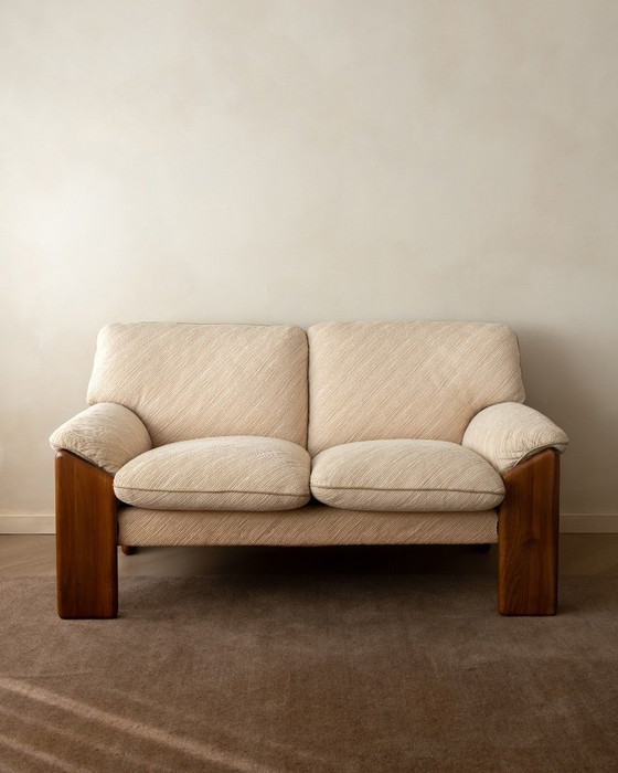 Sapporo Two-Seater Sofa by Mario Marenco for Mobil Girgi, 1970s – 2 seaters, Textile, Wood (photo 2 of 21)