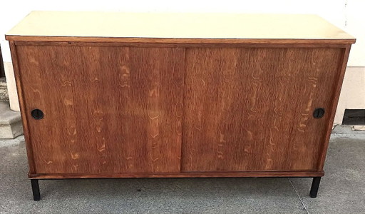 Sideboard with sliding doors, 1950s, 159.8 cm wide