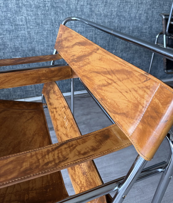 Image 1 of Chaise Wassily vintage, design de Marcel Breuer, produite par Fasem