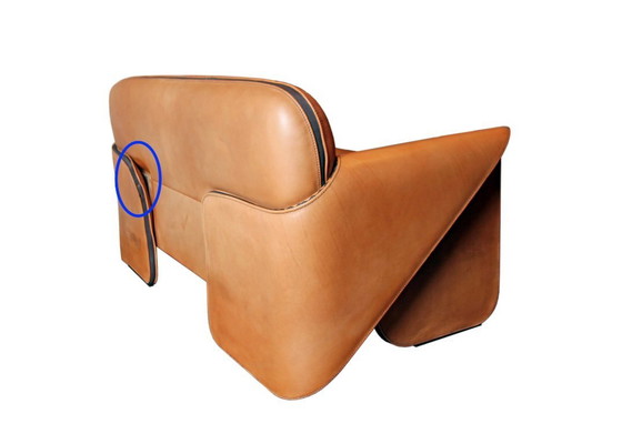 Image 1 of Vintage DS-125 2-seater leather sofa by Gerd Lange for De Sede, Switzerland 1978