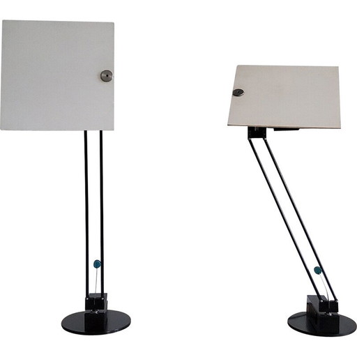 Pair of vintage W.O lamps by Sacha Ketoff for Aluminor, 1980-1990