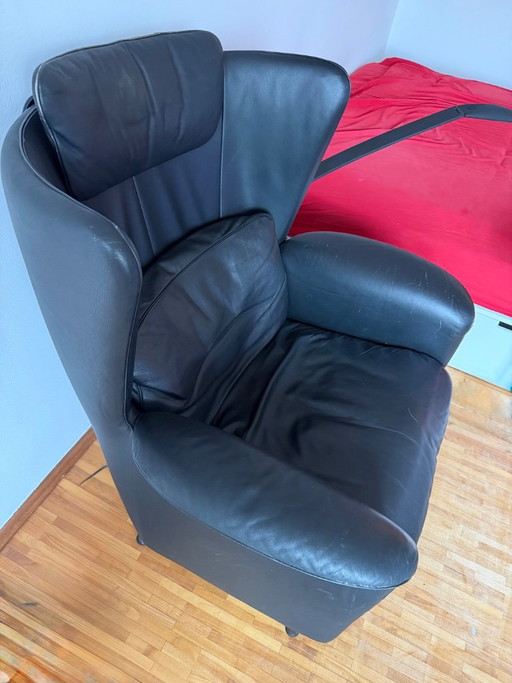 De Sede DS-23 Wingback Armchair Pair (Two Armchairs) – fauteuils, Leather (photo 2 of 9)